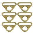thumbnail image 1 of Uxcell Triangle Buckle Adjuster D Ring, Metal Triangle Buckles with Bar Swivel Clip for Purse Bag Straps Loop Dog Tag Clip Bronze 1.5 Inch, 1 of 7