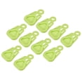 thumbnail image 1 of Uxcell Triangle Movable Plastic Tarp Grabbers Clips for Camping Tent Awning Green 10Pack, 1 of 6