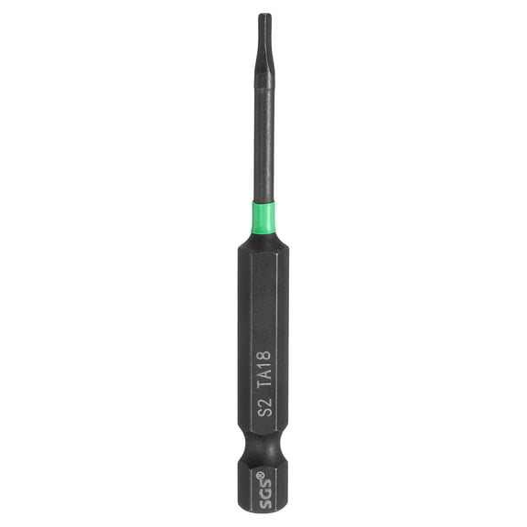Uxcell Triangle Screwdriver Bit 2.76" TA18 Magnetic Power Tools with 1/4" Hex Shank