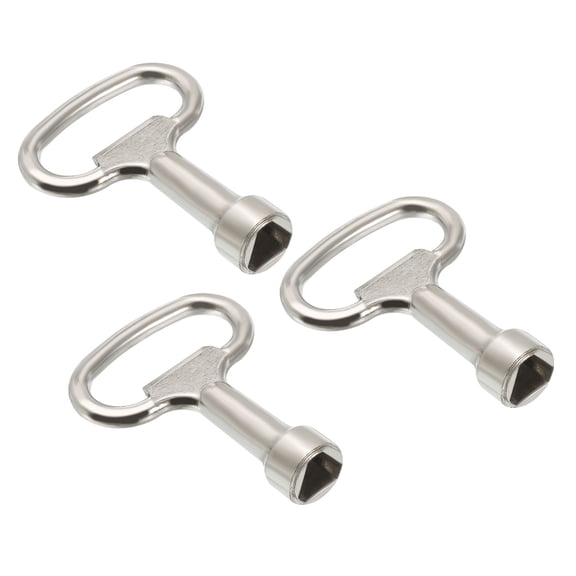 Uxcell Triangle Socket Spanner Key for Electrical Cabinets, Gas Water Meter Key 12.5x7mm 3
