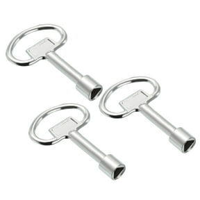 Uxcell Triangle Socket Spanner Key for Electrical Cabinets, Gas Water Meter Key 13x8mm 3