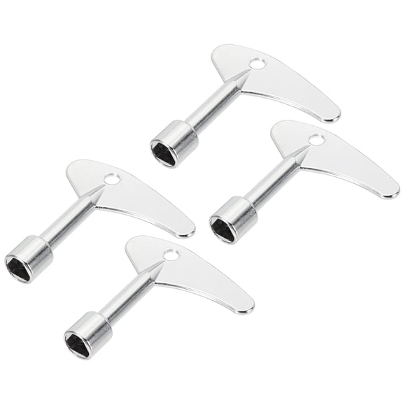 Uxcell Triangle Spanner Key, Universal Triangular Socket Keys Cabinet Key Lift Door Lock Key 4