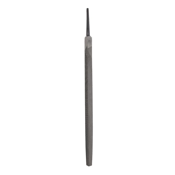 Uxcell Triangle Thin Teeth Cut File 10" Double Cut Teeth High Carbon Steel Hand Rasp File Without Handle for Metal Wood Deburring Removing
