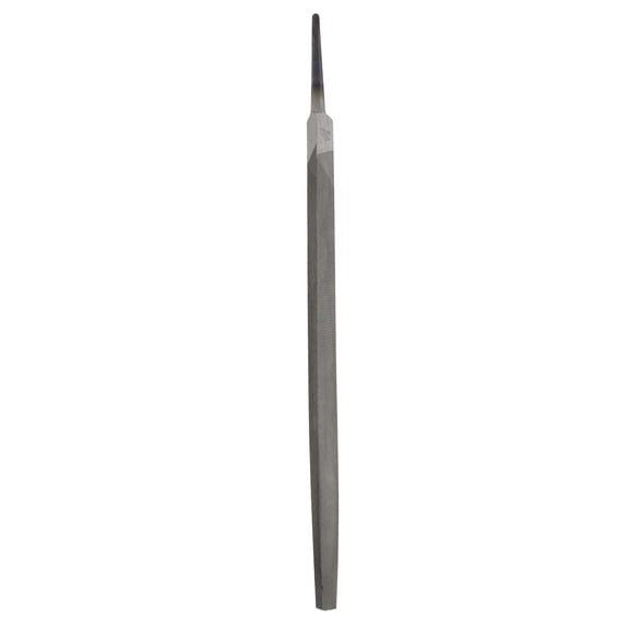 Uxcell Triangle Thin Teeth Cut File 12" Double Cut Teeth High Carbon Steel Hand Rasp File Without Handle for Metal Wood Deburring Removing