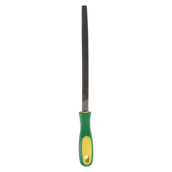 Uxcell Triangle Thin Teeth Cut File 8" Double Cut Teeth High Carbon Steel Hand Rasp File Plastic Handle for Metal Wood Deburring Removing