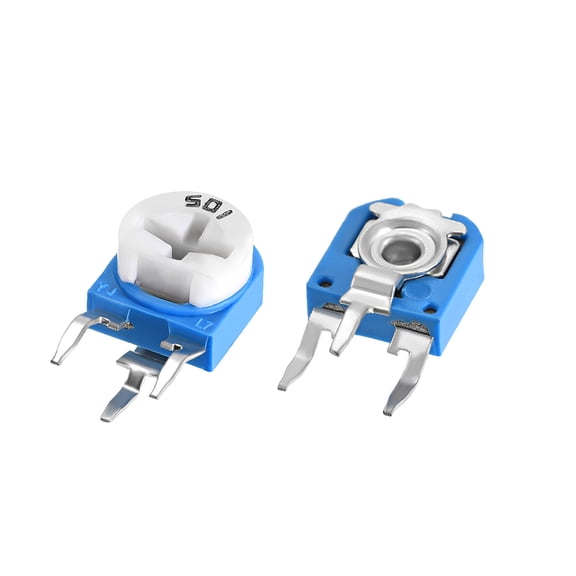 Uxcell Trimmer Potentiometer 500R Ohm Adjustment Horizontal Variable Resistor 20pack