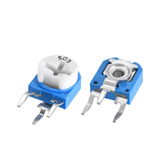 Uxcell Trimmer Potentiometer 50K Ohm Adjustment Horizontal Variable Resistors 20pack
