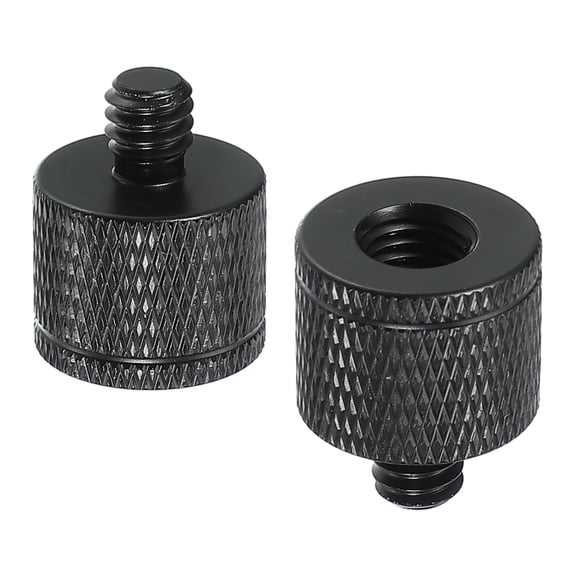Uxcell Tripod Screw Adapter M8 Female to 1/4" Male, Tripod Nut Connectors Camera Mount Screw Camera Double Head Converter 2 Pcs