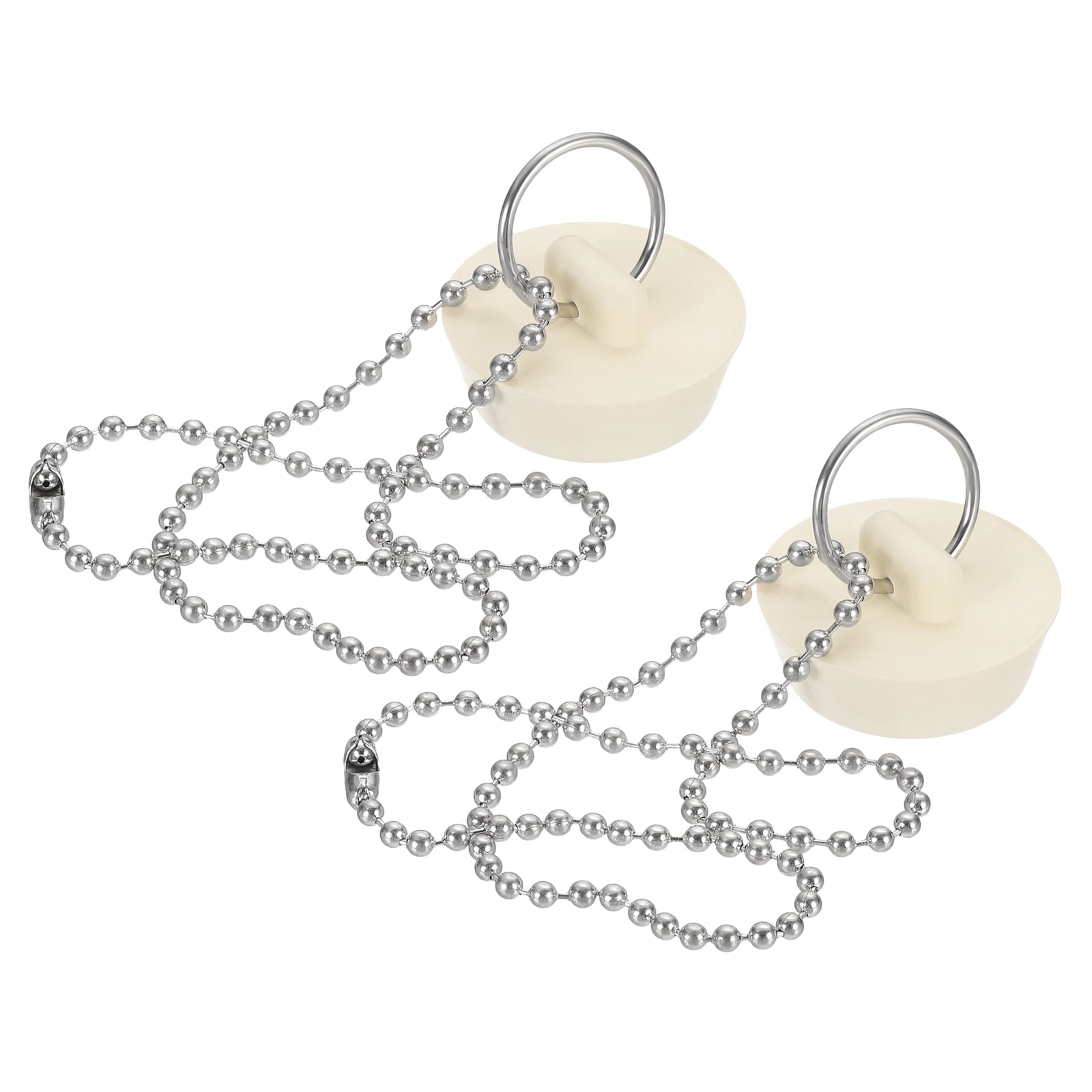 Tub Chain Uxcell Tub Drain Stopper, 2Pcs for 1-1/4