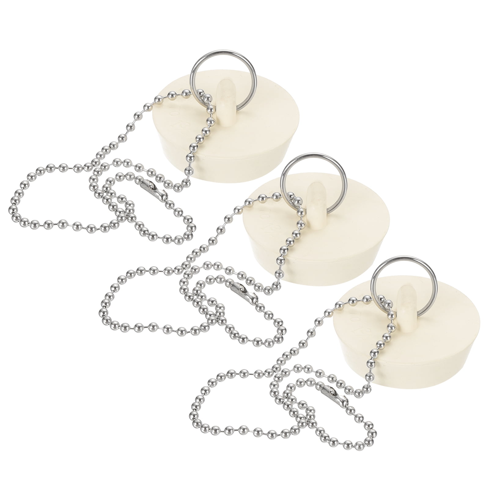 Tub Chain Uxcell Tub Drain Stopper, 3Pcs for 1-3/8