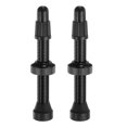 thumbnail image 1 of Uxcell 2 Pcs Tubeless Valve Stems 1.57 inch Aluminum Alloy Tubeless Valve Super Light Durable Valve Stem Caps Black, 1 of 7