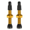 thumbnail image 1 of Uxcell 2 Pcs Tubeless Valve Stems 1.34 inch Aluminum Alloy Tubeless Valve Super Light Durable Valve Stem Caps Yellow, 1 of 7