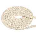thumbnail image 1 of Uxcell Tug of War Rope 1/2 Inch x 100 Feet Natural Thick Cotton Rope Twisted Cotton Rope, White, 1 of 7