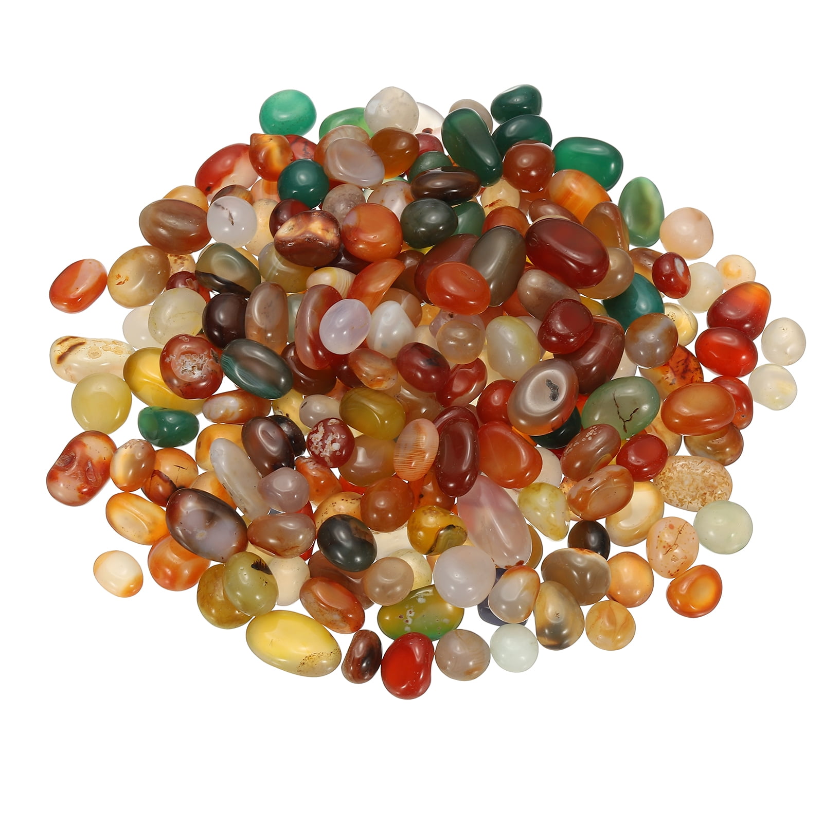 Uxcell Tumbled Chips Stones, 1lb/500g Fluorite Tumbled Gravel Gemstone ...
