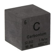 Uxcell Tungsten Cube Metal Element High Density Block Pure Periodic, Carbon, 1 Inch
