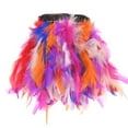 thumbnail image 1 of Uxcell Turkey Feather Trim Fringe, 2 Yards 4-6" Natural Fluffy Feather Trim [Mixed Colors], 1 of 1