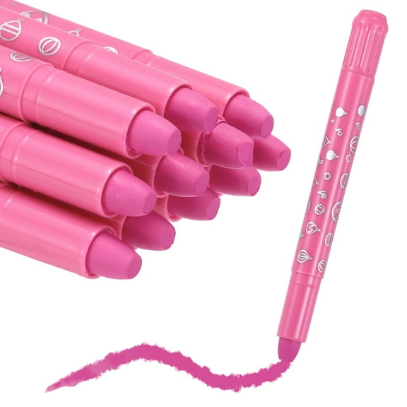 Uxcell Twistable Crayons, Twist Crayons Gel Watercolor Set Washable Silky Smooth for Arts Drawing DIY Craft Project Coloring Supplies Gift(Pink, Pack of 11)