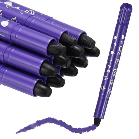 Uxcell Twistable Crayons, Twist Crayons Gel Watercolor Set Washable Silky Smooth for Arts Drawing DIY Craft Project Coloring Supplies Gift(Purple, Pack of 11)