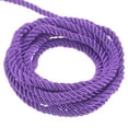 thumbnail image 1 of Uxcell Twisted Cord Trim 11 Yard 0.2 inch 3-Ply Twine Braided Rope Shiny Thread String for Craft Gift Bag Curtain Deep Purple, 1 of 7