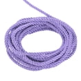 thumbnail image 1 of Uxcell Twisted Cord Trim 5 Yard 0.2 inch 3-Ply Twine Braided Rope Shiny Thread String for Craft Gift Bag Curtain Light Purple, 1 of 7