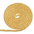 thumbnail image 1 of Uxcell Twisted Cord Trim, 5mm/11 Yard Trim Cord Rope 3-Ply Polyester Silk Twine Braided Rope Twist Ties Cords Silk Rope for Home Decor Graduation Honor Cord DIY Craft, Yellow, 1 of 6