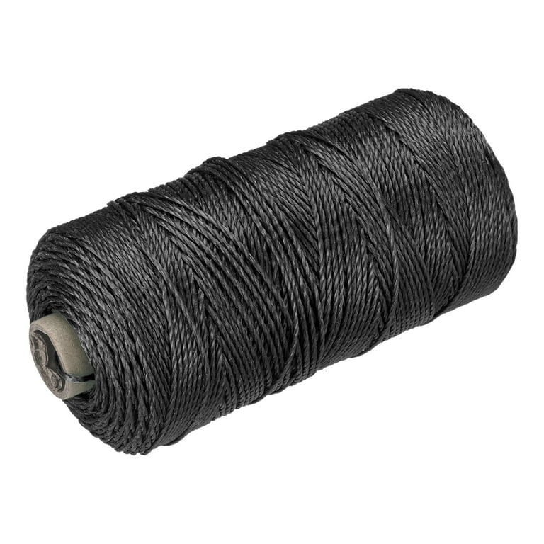 Uxcell Twisted Nylon Mason Line Black 300M/328 Yard 1.5MM Dia for DIY  Projects