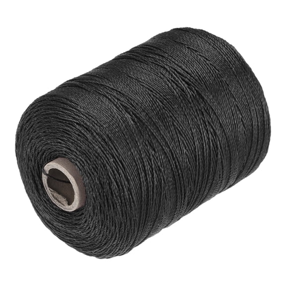 Uxcell Twisted Nylon Mason Line Black 600M/656 Yard 1MM Dia for DIY Projects