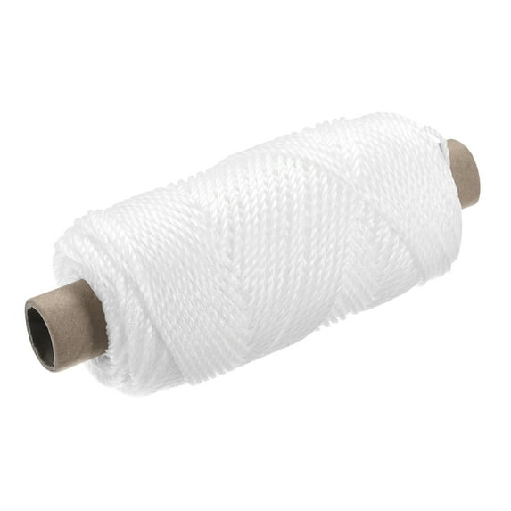 Uxcell Twisted Nylon Mason Line White 100M/109 Yard 2.5MM Dia for DIY Projects