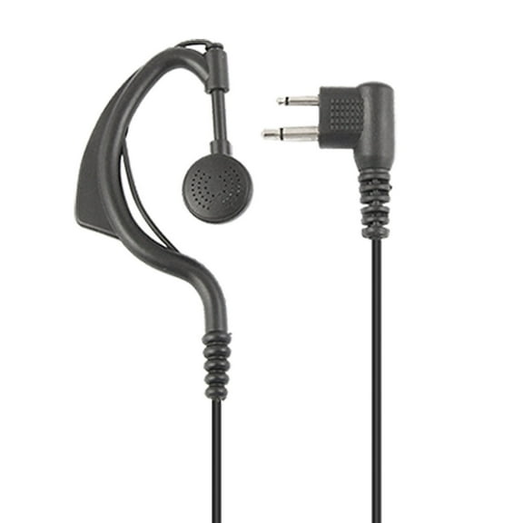 Uxcell Two Way Radio PTT Microphone Earphone Cable Black