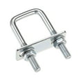 thumbnail image 1 of Uxcell U-Bolts Carbon Steel with M8 Nuts Frame Plate Round Washers 0.98"x2.76"(W*L) 2 Set, 1 of 4