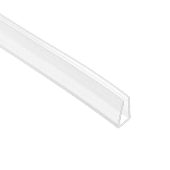 Uxcell U Channel Edging Trim, 13.1 ft Sheet Metal Edge Guard Protector Rubber Edge Trim Air Sealed Seal Strip for Panels Car Doors Steel Plates Hatches Table Corners,3.54"Wx0.39"Tx1.97"H ,Clear