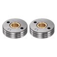 thumbnail image 1 of Uxcell U Groove 0.03"-0.04" Mig Welder Wire Feed Drive Roller 36x10x11x4.5mm Aperture 2 Pack, 1 of 4