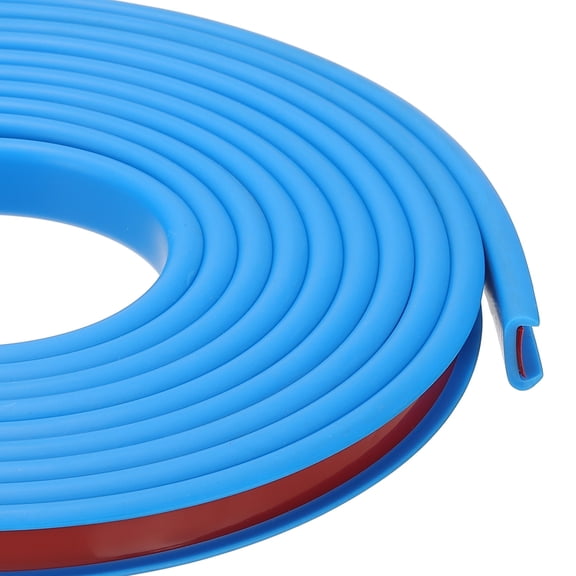 Uxcell U Shape Edge Banding, 0.4 in x 10 ft TPE Trim for Furniture, Blue 9" W