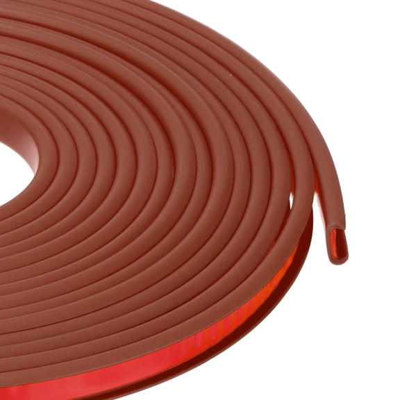 Uxcell U Shape Edge Banding, 0.4 in x 20 ft TPE Trim for Furniture, Rust 9" W
