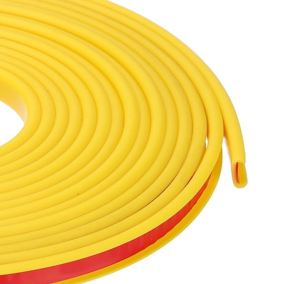 Uxcell U Shape Edge Banding, 0.4 in x 20 ft TPE Trim for Furniture, Yellow 9" W