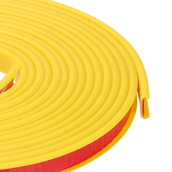 Uxcell U Shape Edge Banding, 0.5 in x 20 ft TPE Trim for Furniture, Yellow 12" W
