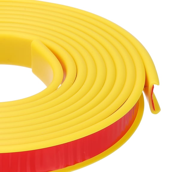 Uxcell U Shape Edge Banding, 0.6 in x 10 ft TPE Trim for Furniture, Yellow 16" W