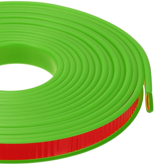 Uxcell U Shape Edge Banding, 0.6 in x 20 ft TPE Trim for Furniture, Green 16" W