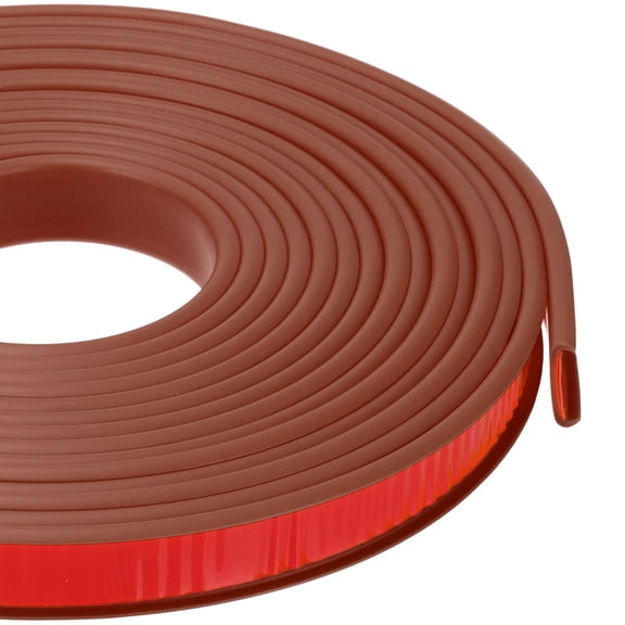 Uxcell U Shape Edge Banding, 0.6 in x 20 ft TPE Trim for Furniture, Rust 16" W