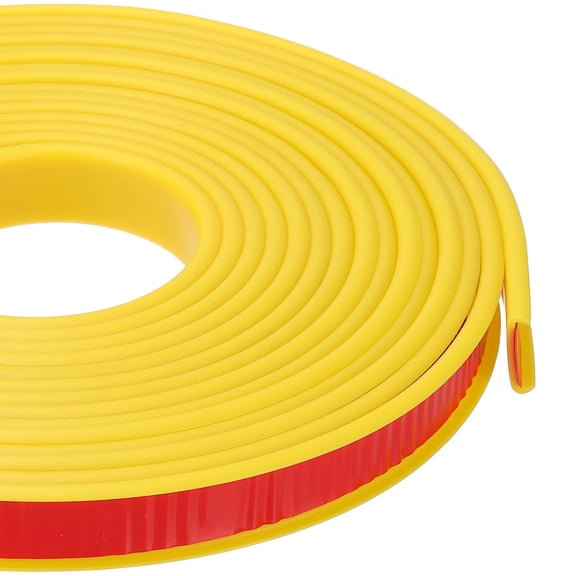Uxcell U Shape Edge Banding, 0.6 in x 20 ft TPE Trim for Furniture, Yellow 16" W