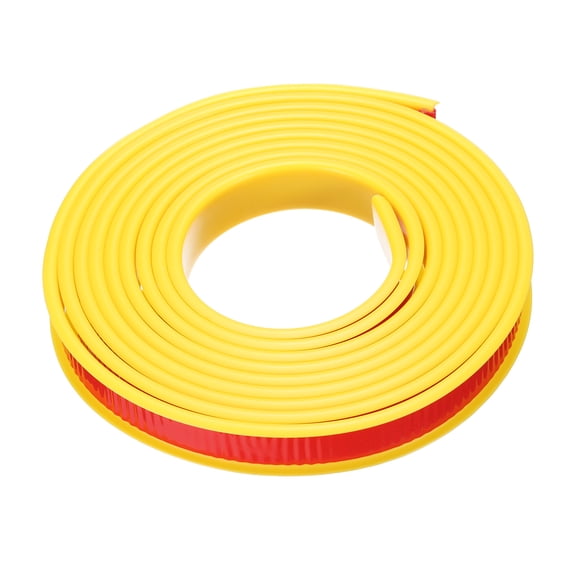 Uxcell U-Shape Edge Banding, 9.8Ft x 18mm TPE Self-Adhesive Veneer Edging, Plywood Trim Flexible Furniture Edge(Yellow)