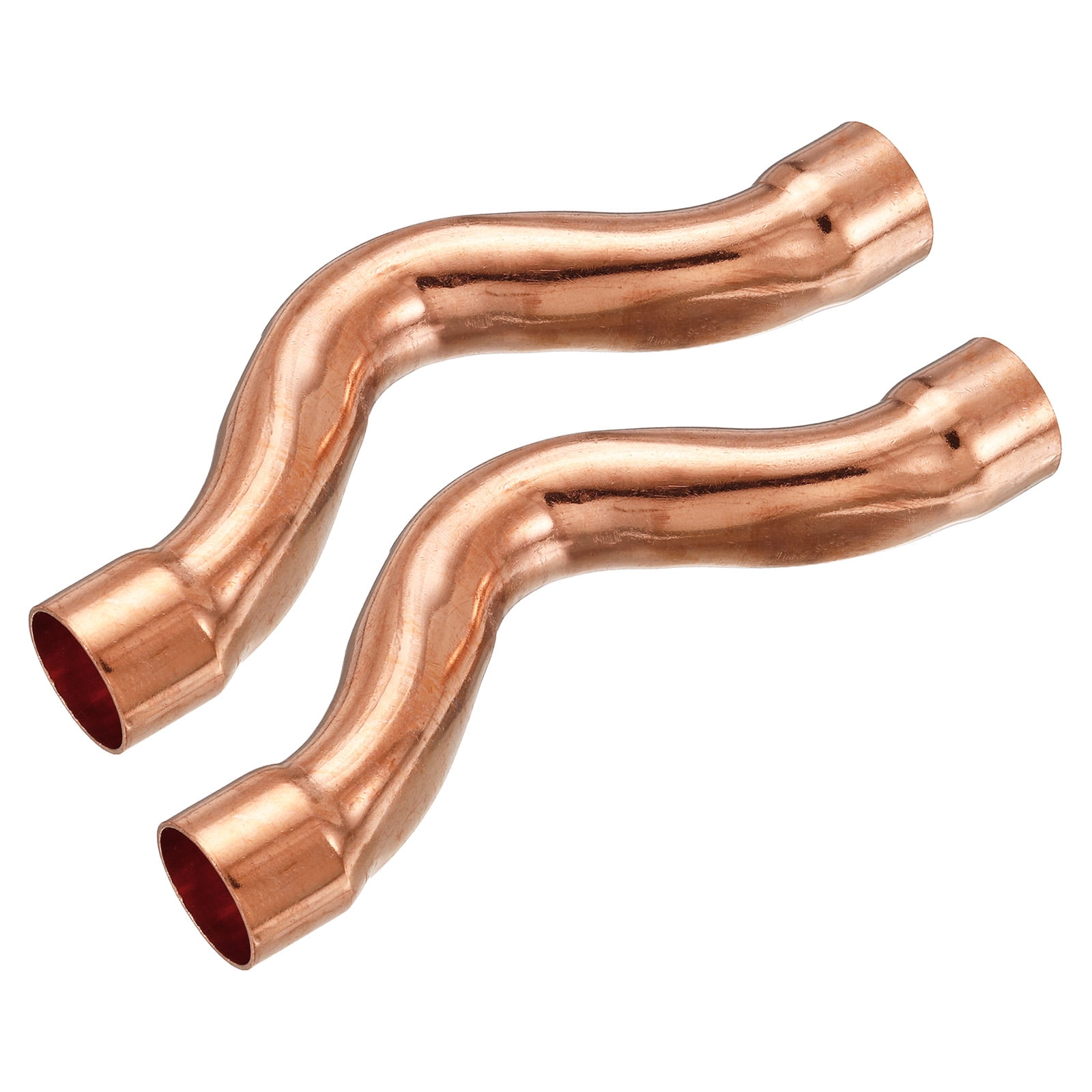 Uxcell U Shape Elbow 180 Degree Copper Pipe Fitting Sweat Welding Connection 22mm ID 2 Pack