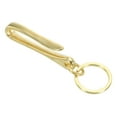 thumbnail image 1 of Uxcell U Shape Hook Keychain, 2.8" Solid Brass Belt Clip Fish Hook Keychain for Chain Pocket, 1 of 6