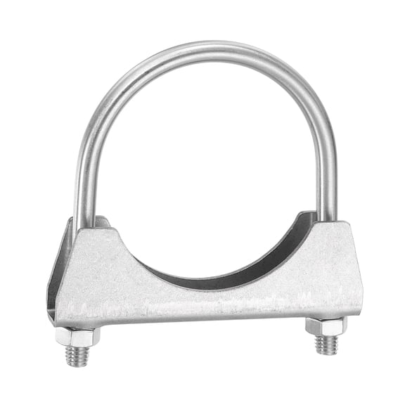 Uxcell U-shaped Exhaust Pipe Clamp 2.8"/70mm M8 Stainless Steel U-bolt Exhaust Clamp Saddle Muffler Pipe Connector Tip Hook Clip Fits 2.8" Pipes for Silencers Elbow Joints Pipelines