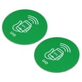 thumbnail image 1 of Uxcell UID 13.56MHz Rewritable Back Adhesive NFC Tags Stickers RFID Label Green 2 Pack, 1 of 6