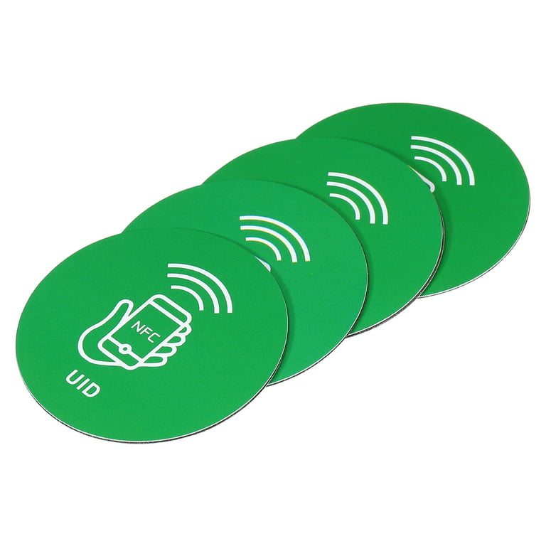 https://i5.walmartimages.com/seo/Uxcell-UID-13-56MHz-Rewritable-Back-Adhesive-NFC-Tags-Stickers-RFID-Label-Green-4-Pack_db89e658-473e-4c6b-9111-d93287eded5b.41bd66e5e1d611e4a73d2a9f90748027.jpeg?odnHeight=768&odnWidth=768&odnBg=FFFFFF