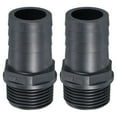 thumbnail image 1 of Uxcell Barb Hose Fitting, Barbed Male Thread Pipe Connector Adapter Gray 30mm 2, 1 of 5