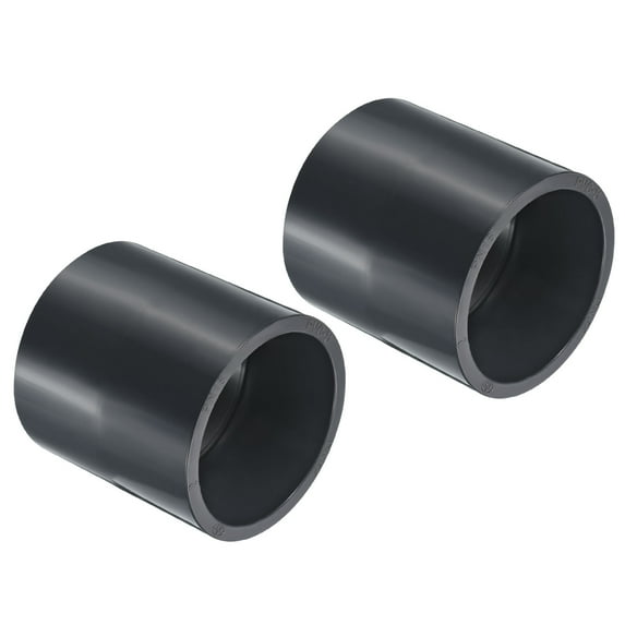 Uxcell Pipe Fitting Socket, Straight Coupling 75mm 2