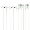 thumbnail image 1 of Uxcell USB 2.0 A Type to DC 5.5x2.1mm 90 Degree Angle Barrel Jack Power Cable, 5pcs Wire Adapter Connector Cord, White, 1 of 5