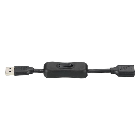 Uxcell USB 3.0 Switch Extension Cable, USB A Male to Female Cord with On/Off Switch Support Data and Power for PC, TV, LED Strips, Laptops, Fan, Car ( 7.5"/0.19m, Straight)